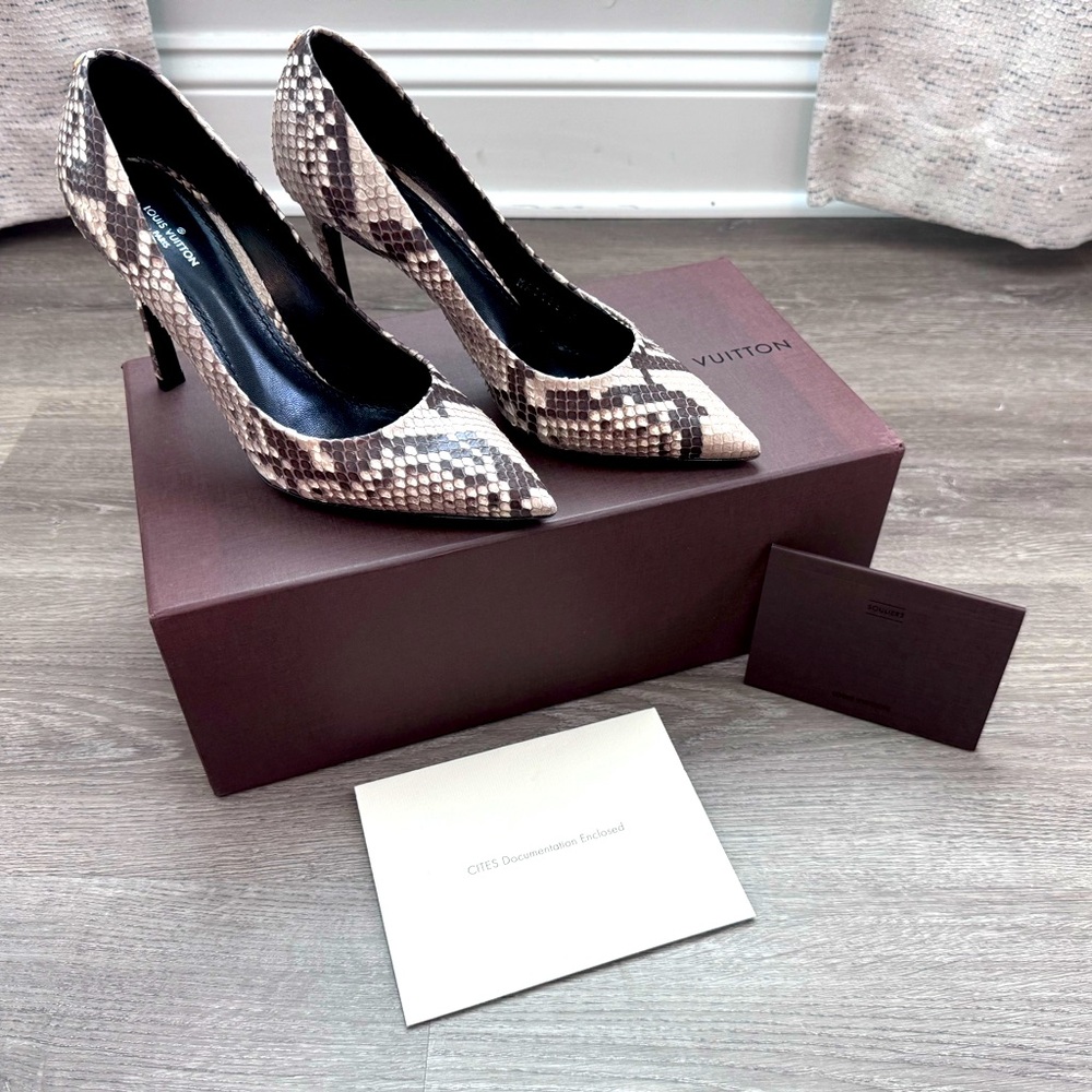 Louis Vuitton Python Pumps - image 1